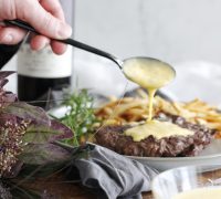 Steik og franskar með trufflu bernaise sósu