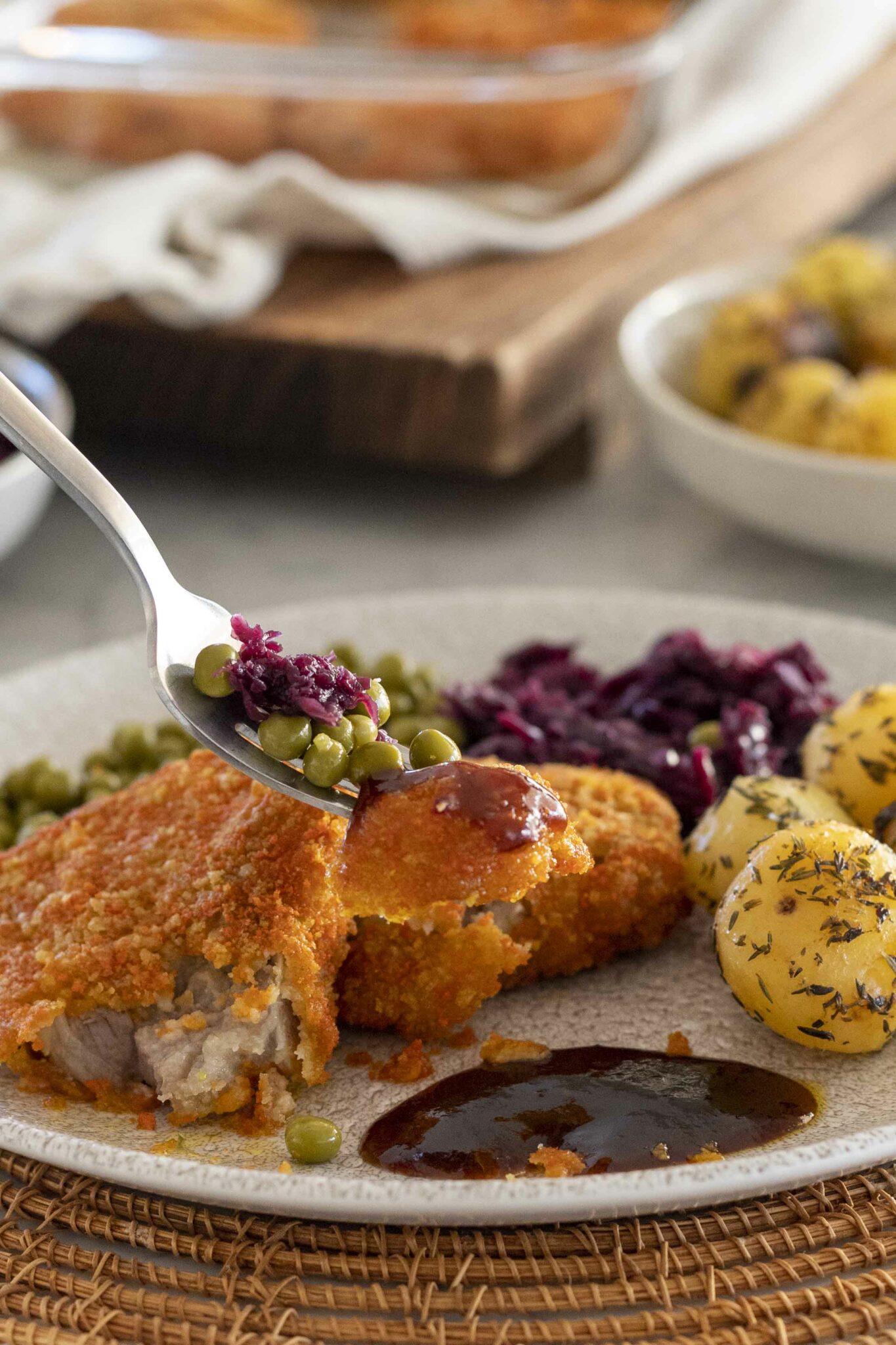 Klassískar lambakótilettur í raspi - Linda Ben