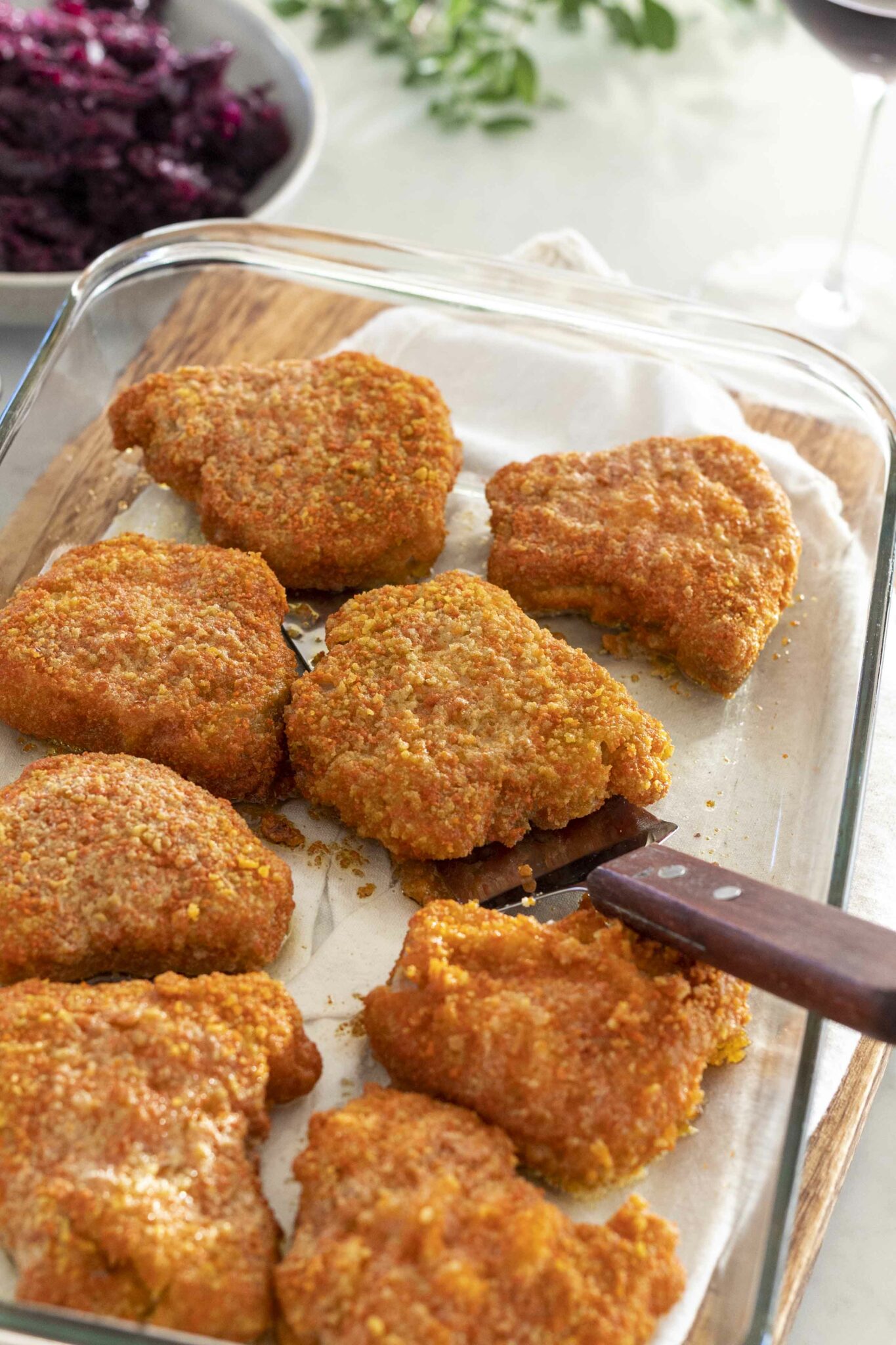 Klassískar lambakótilettur í raspi - Linda Ben