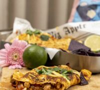 Djúsí taco með tættum kjúkling