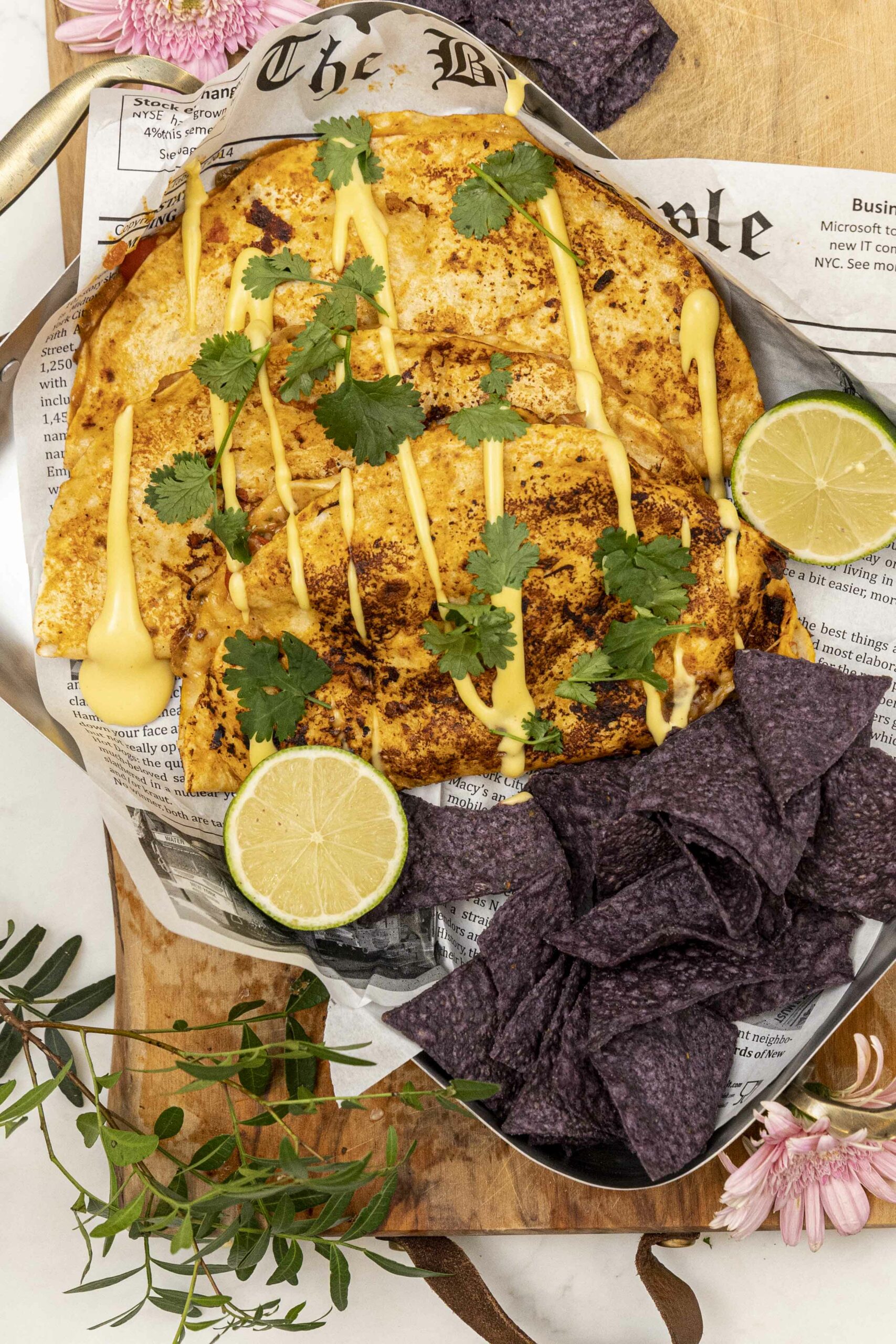 Djúsí taco með tættum kjúkling