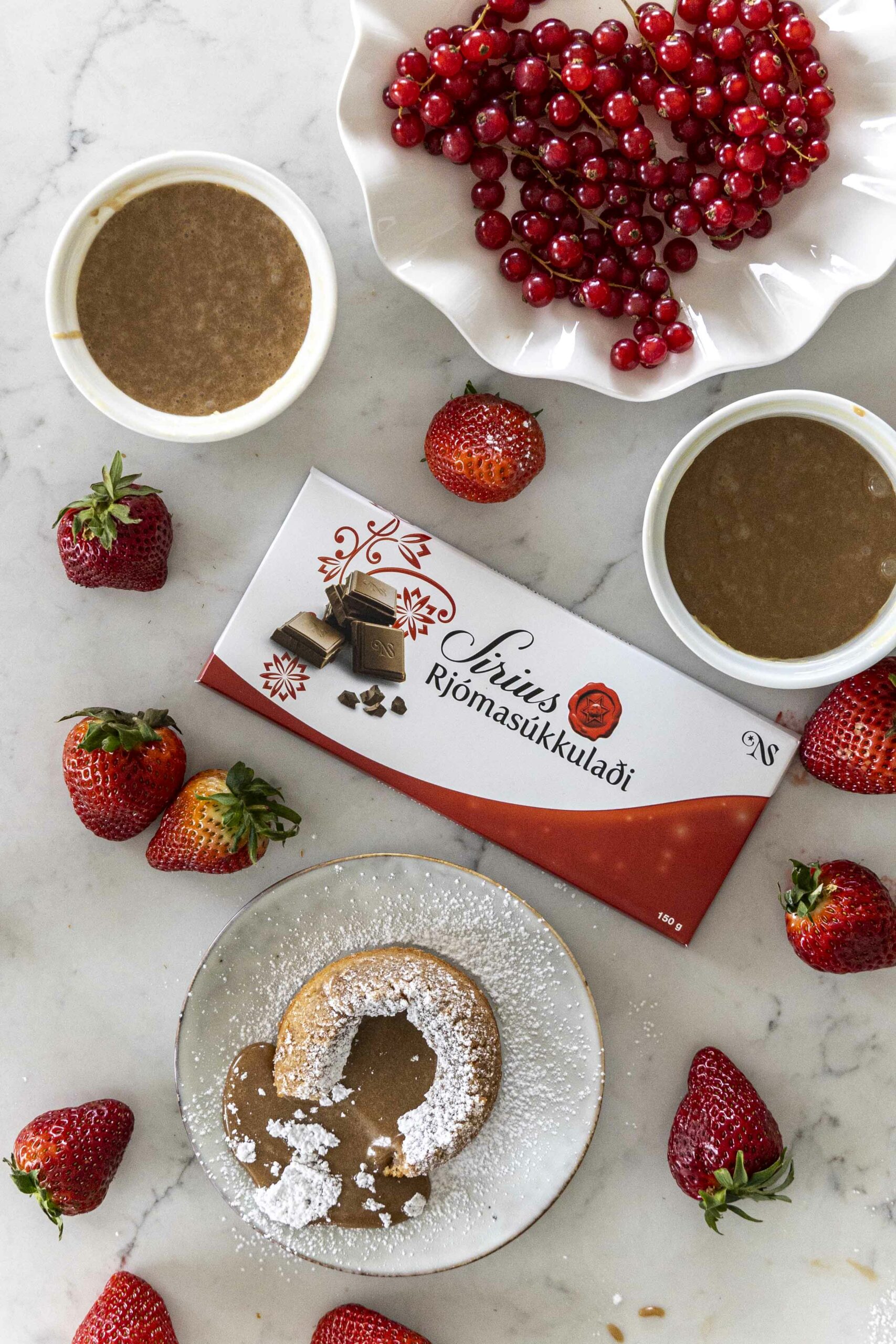 Rosaleg rjómasúkkulaði lava kaka