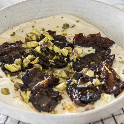 smjörsteiktar döðlur með grísku jógúrti