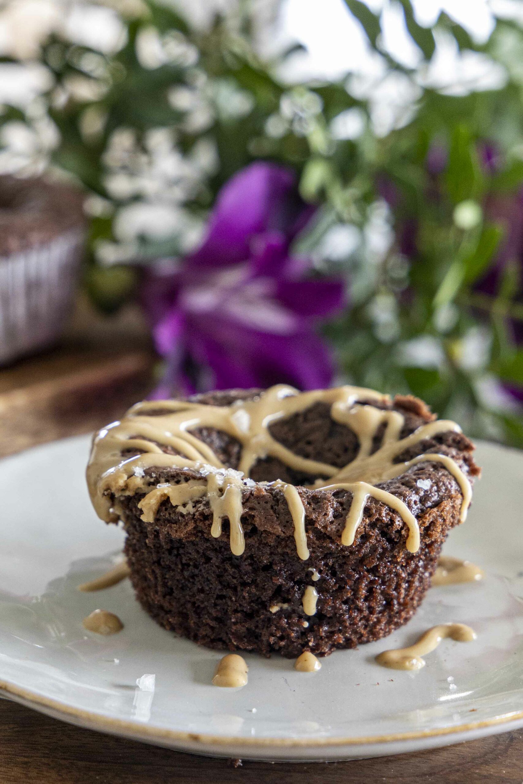 hnetursmjörs brownie bitar