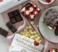 Hindberja súkkulaðibitar