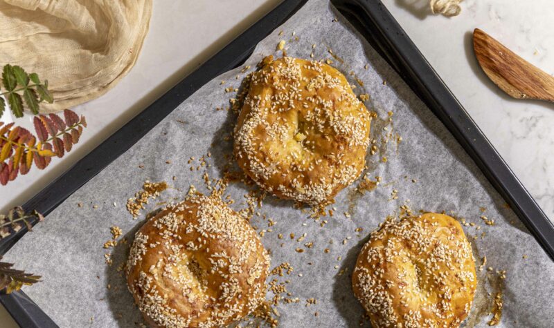 Próteinríkar og fljótlegar beyglur úr grísku jógúrti