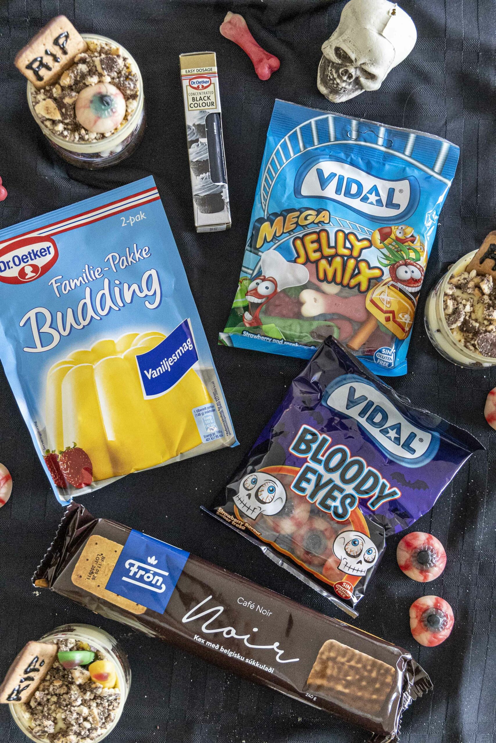 Halloween ógurleg hrekkjavöku nammiglös 