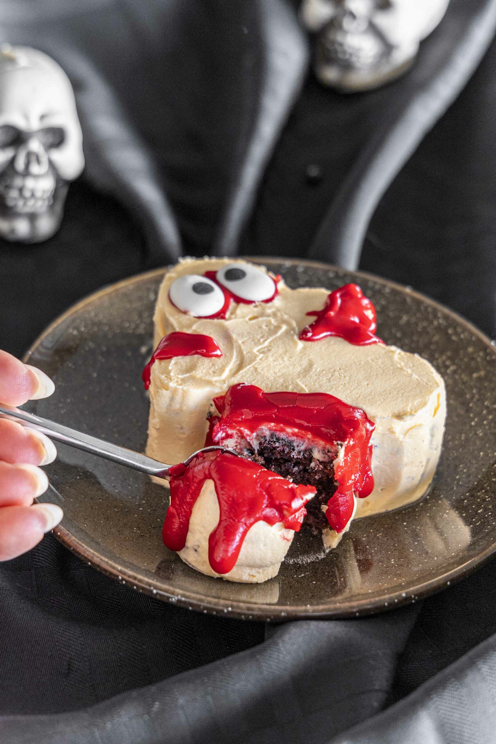 Halloween hrekkjavöku bakstur cake pops kökupinnar linda ben kökumix 