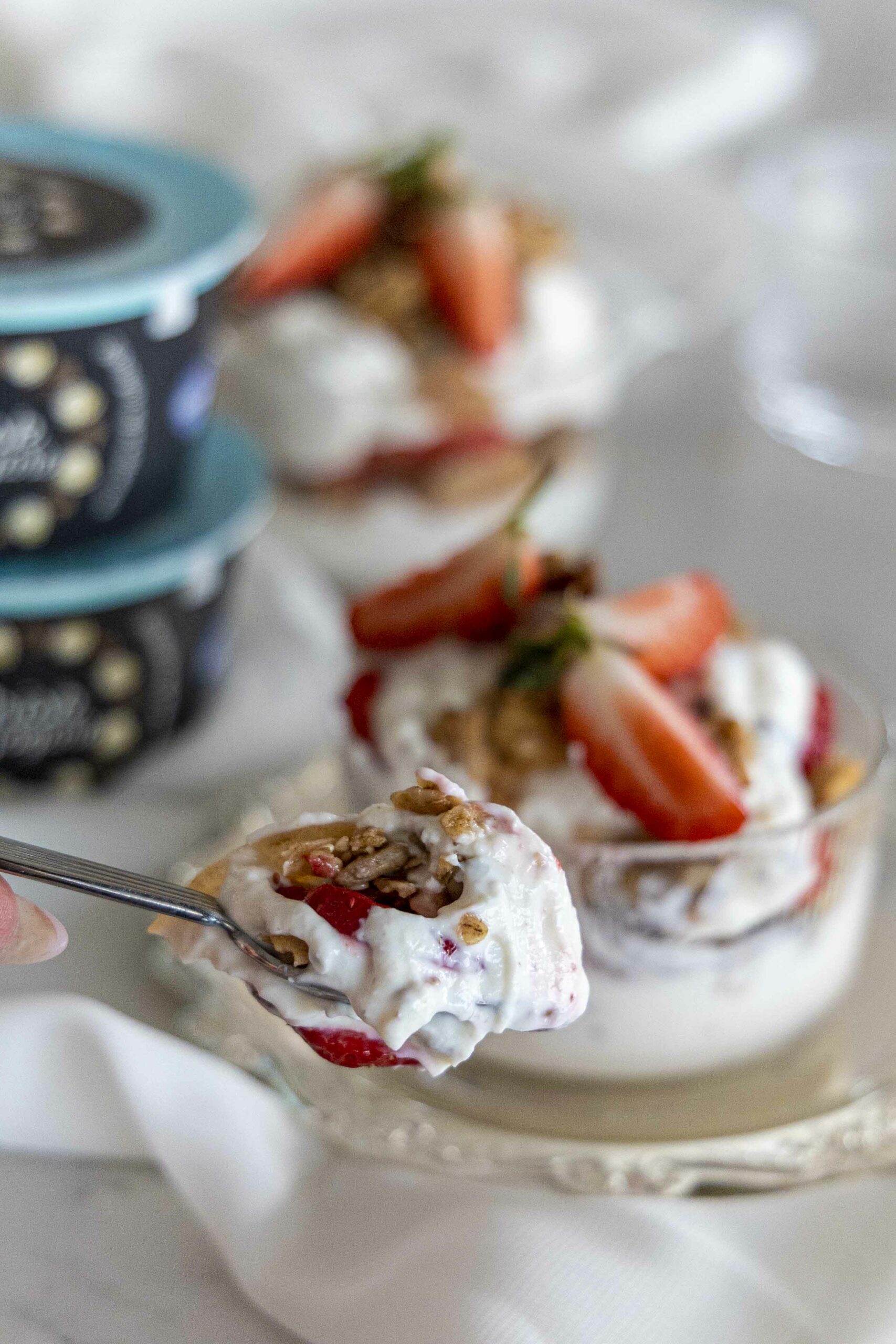 stracciatella jógúrt parfait