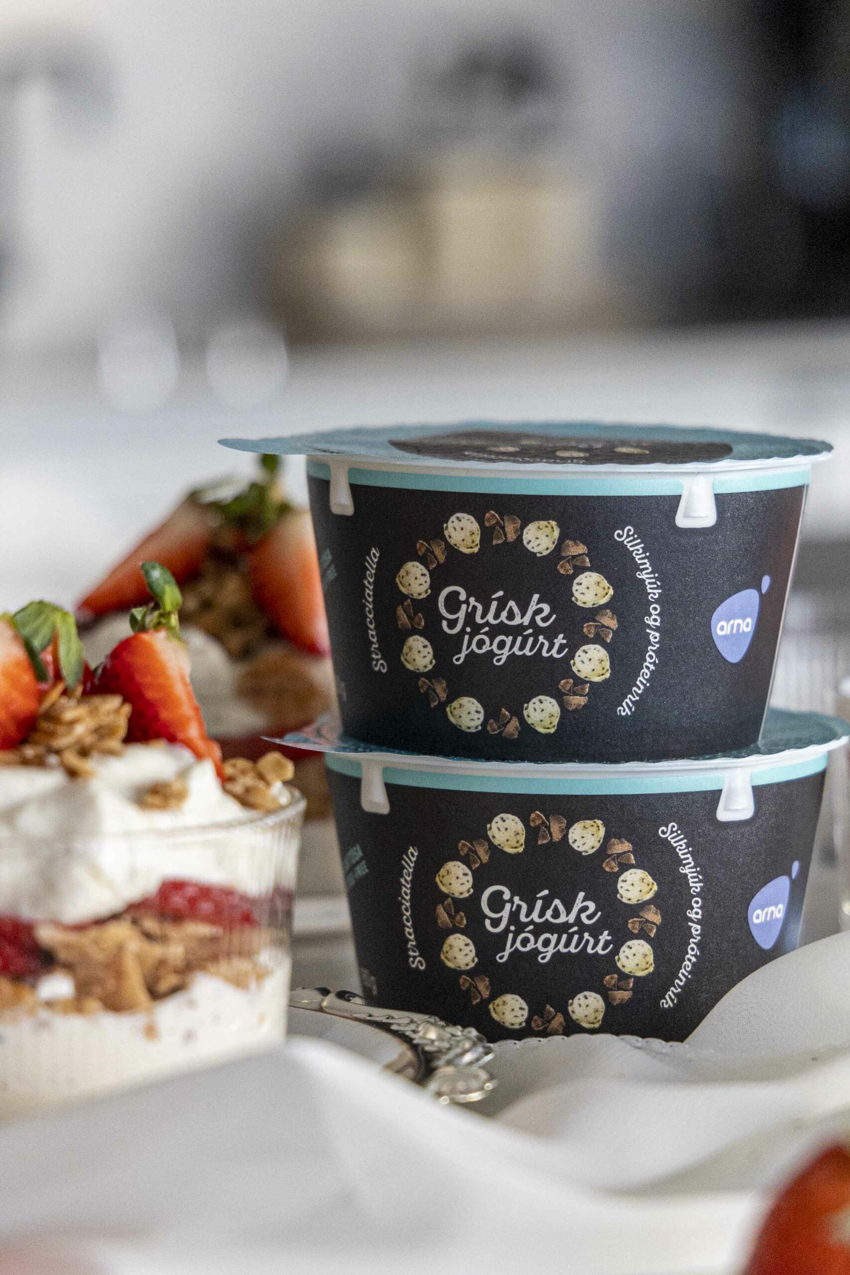 stracciatella jógúrt parfait