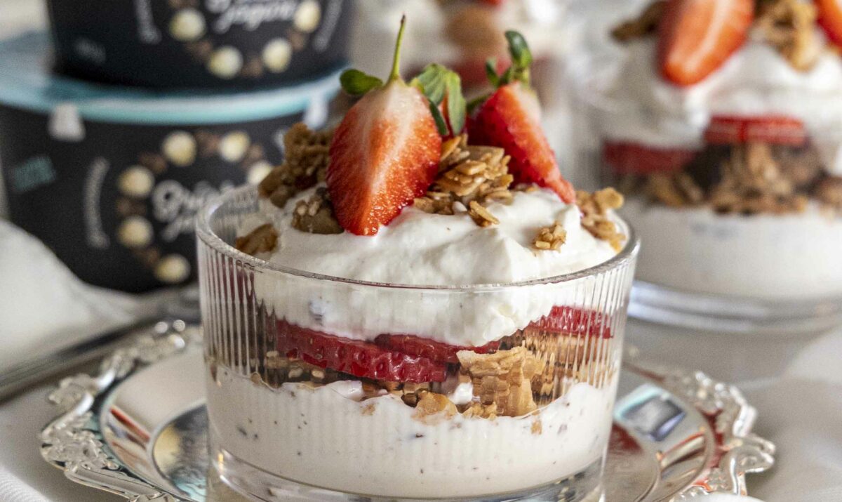 stracciatella jógúrt parfait
