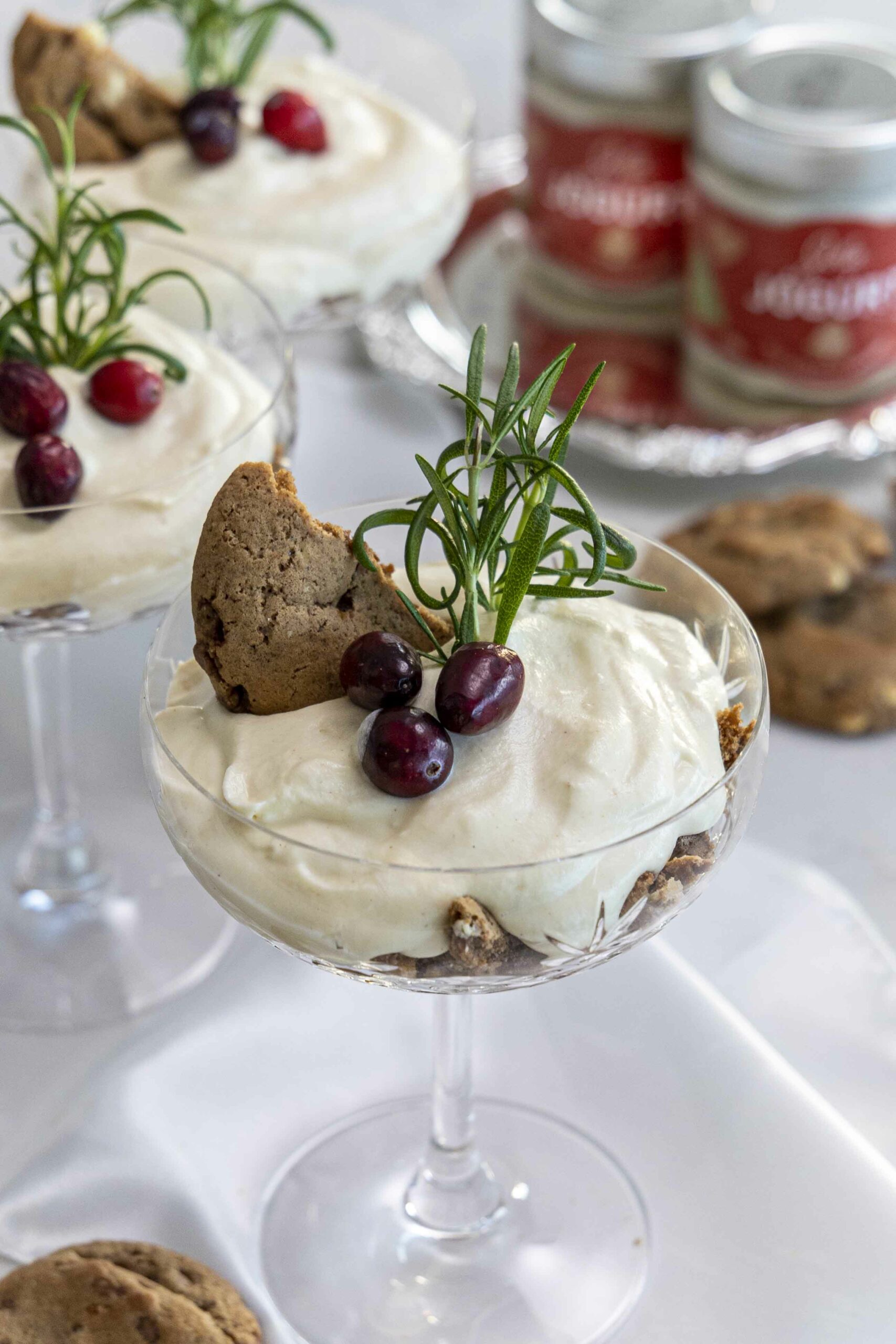 Piparköku jógúrtkökur með hvitu súkkulaði