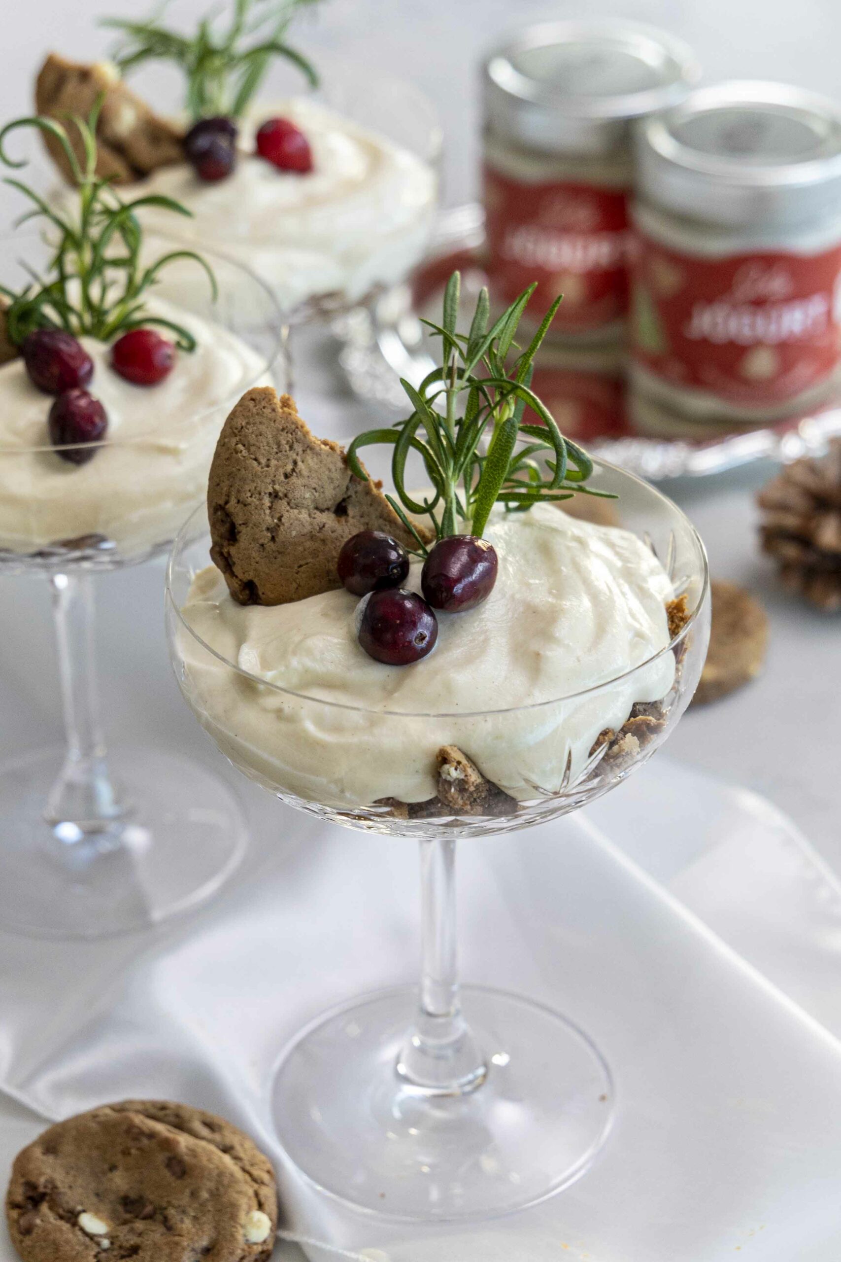 Piparköku jógúrtkökur með hvitu súkkulaði