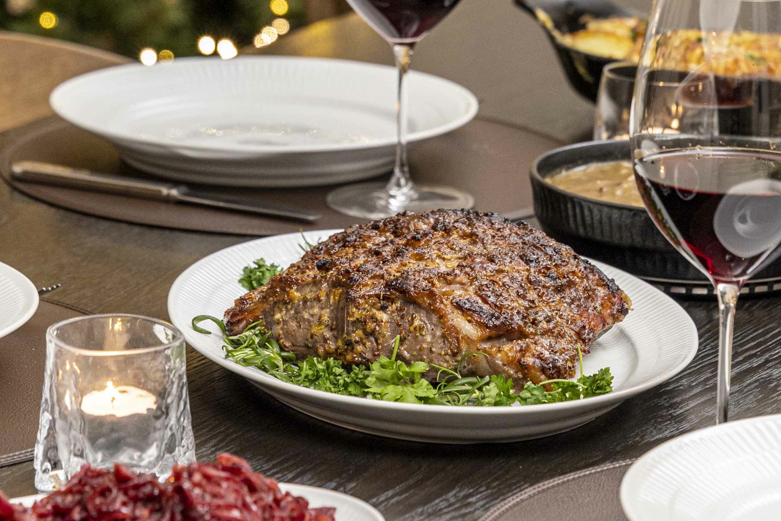 Lamba hryggur í sítrónu sinnepsmarineringu