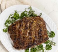 Lamba hryggur í sítrónu sinnepsmarineringu