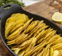 Ljúffengt rjómaosta kartöflugratín