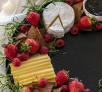 Jólaostabakki með piparköku  snakki