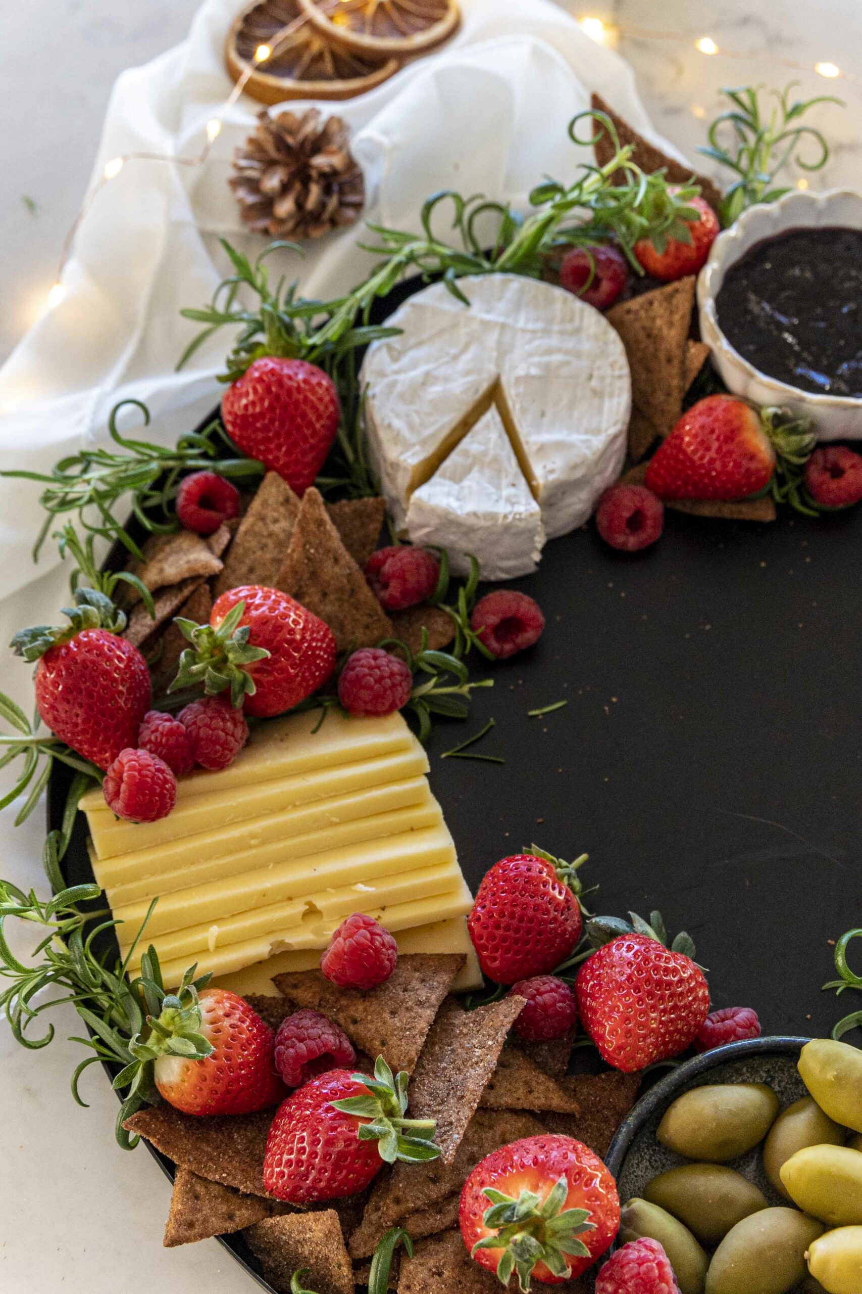 Jólaostabakki með piparköku snakki