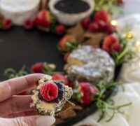 Jólaostabakki með piparköku  snakki