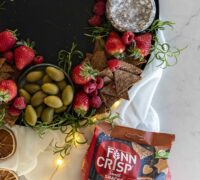 Jólaostabakki með piparköku  snakki