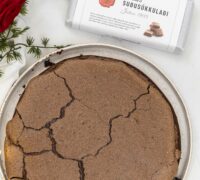 Brownie súkkulaðikaka með blautum toppi