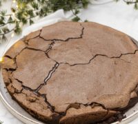Brownie súkkulaðikaka með blautum toppi