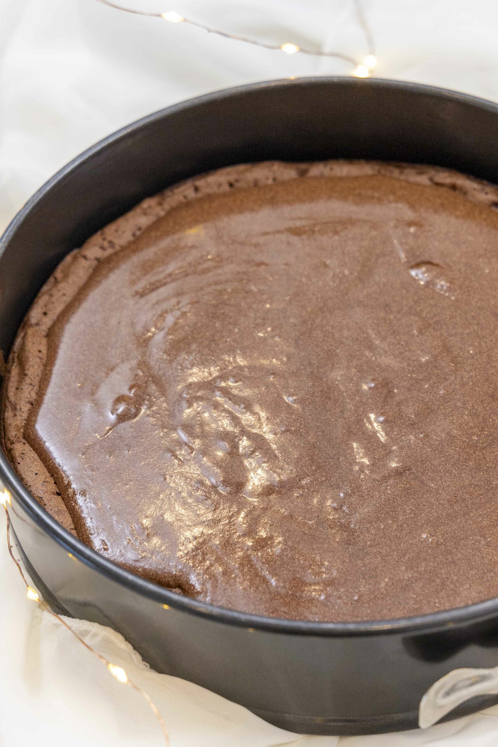 Brownie súkkulaðikaka með blautum toppi