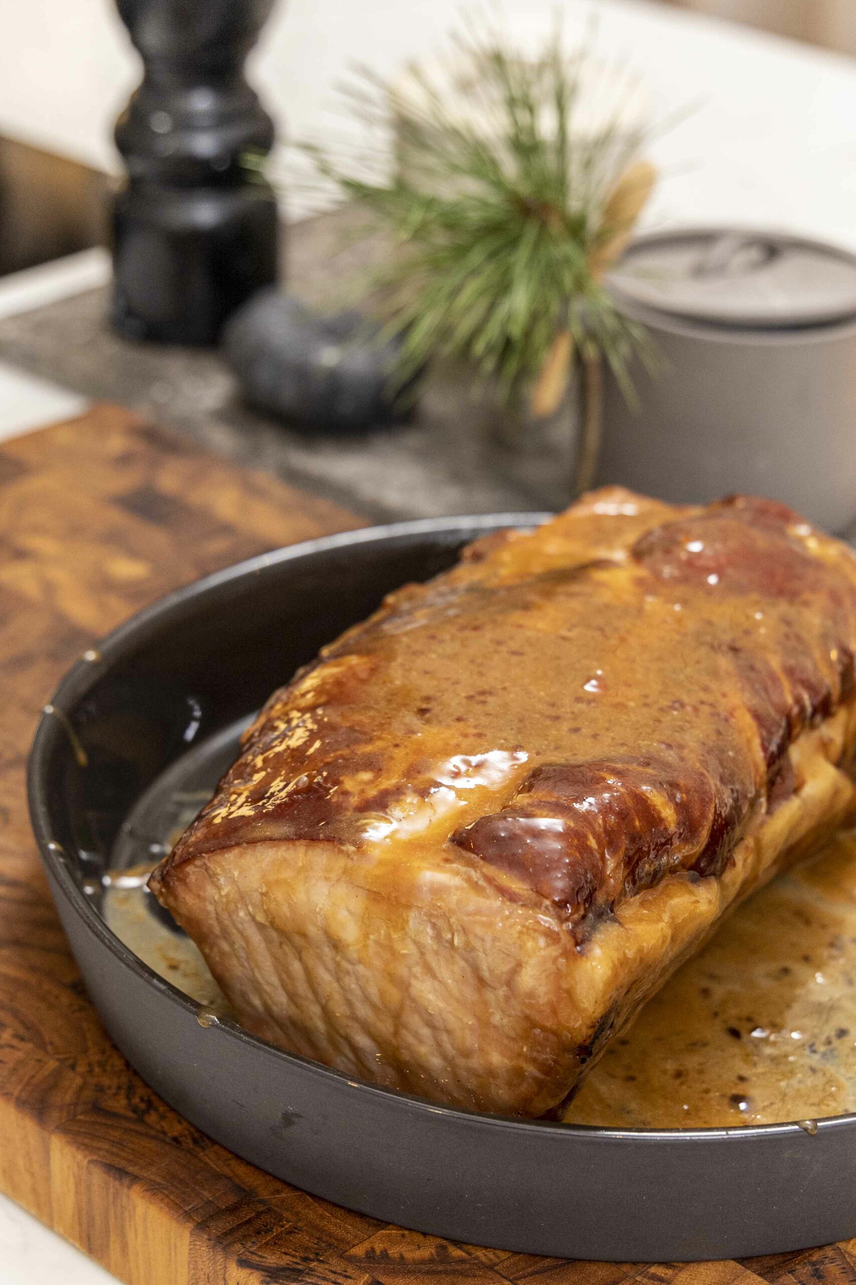 Ljúffengur og safaríkur hamborgarhryggur