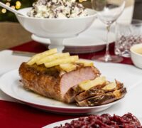 Ljúffengur og safaríkur hamborgarhryggur