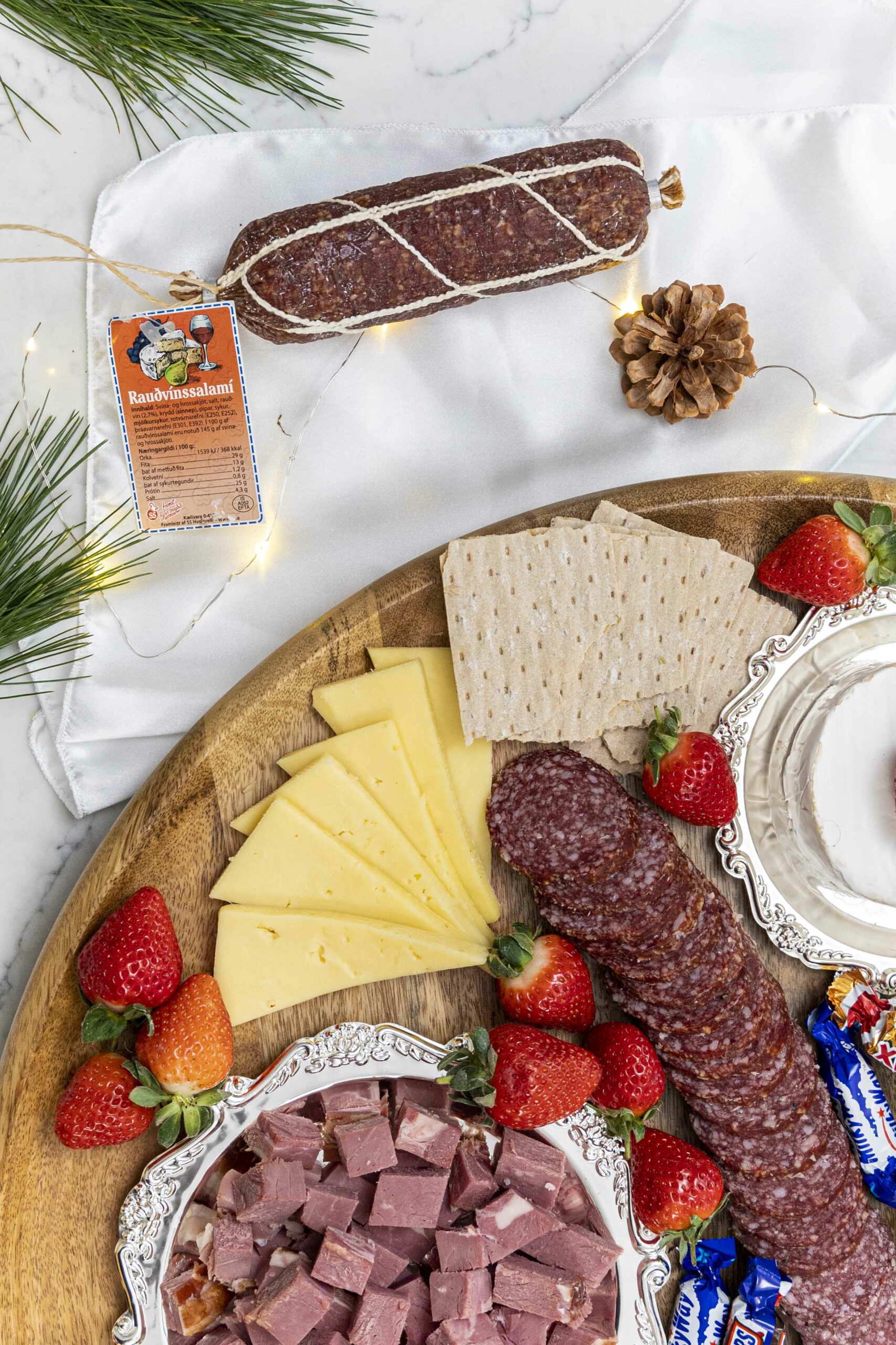 Jólaboðsbakki - forréttabakki og eftirréttabakki