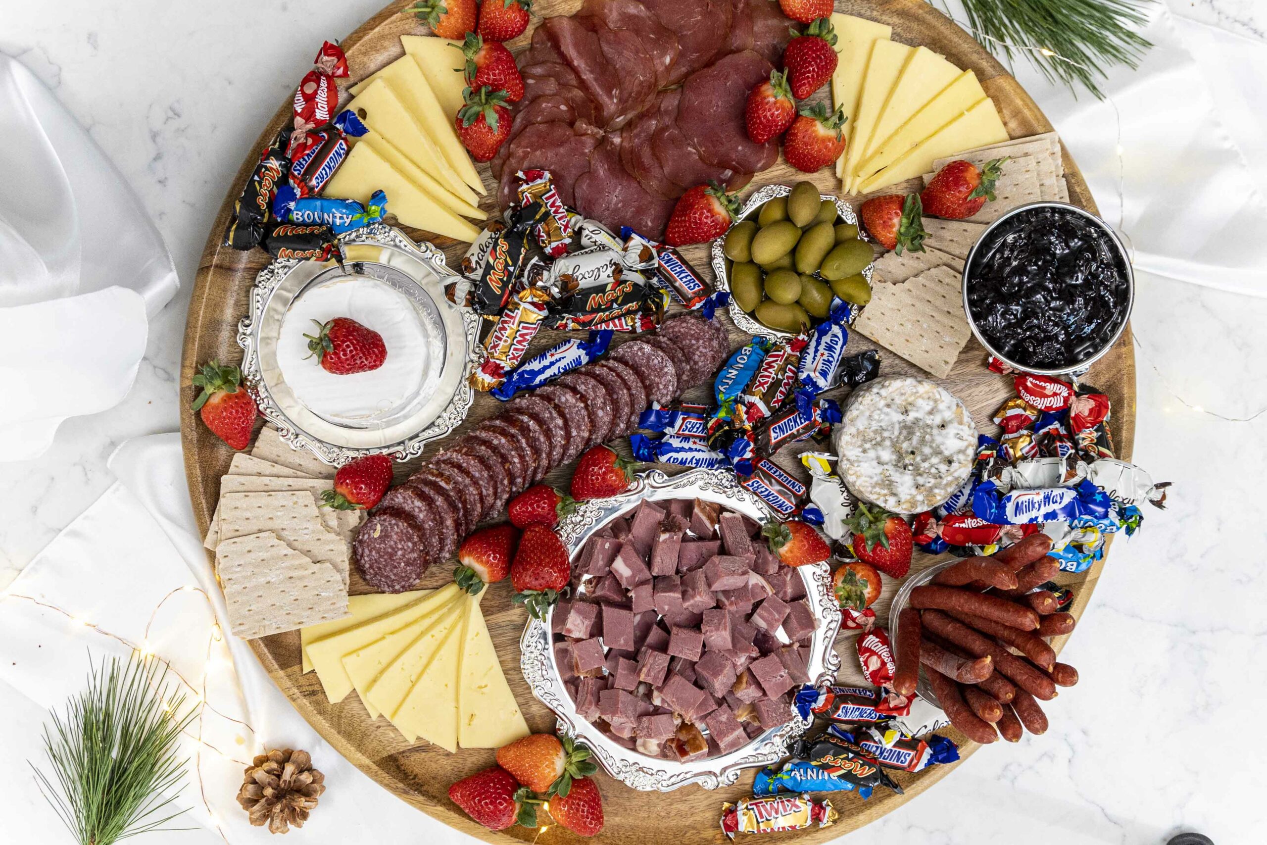 Jólaboðsbakki - forréttabakki og eftirréttabakki