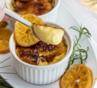 Cointreau Crème Brûlée með karamelluðum appelsínum