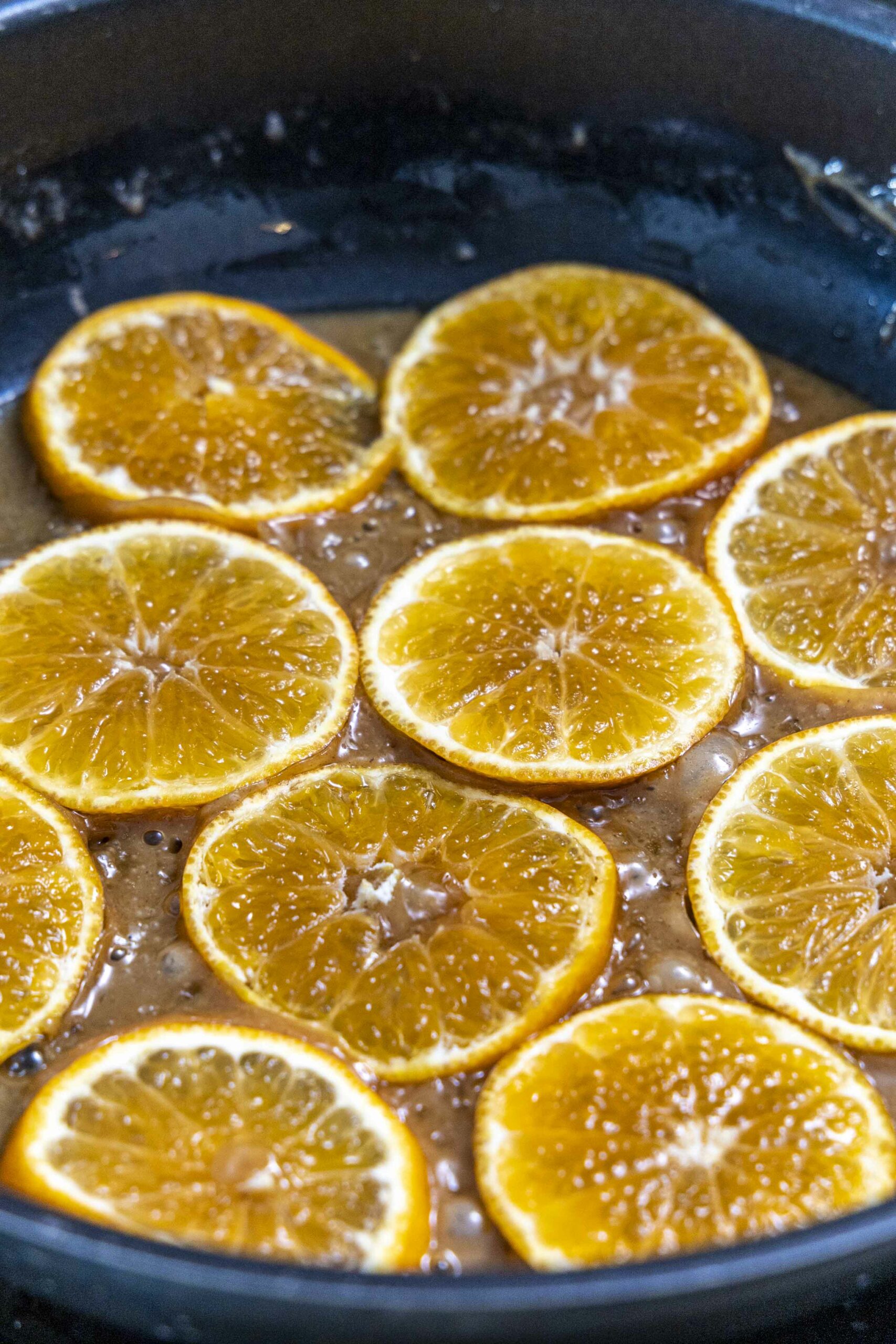 Cointreau Crème Brûlée með karamelluðum appelsínum