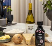 Hörpuskelja risotto