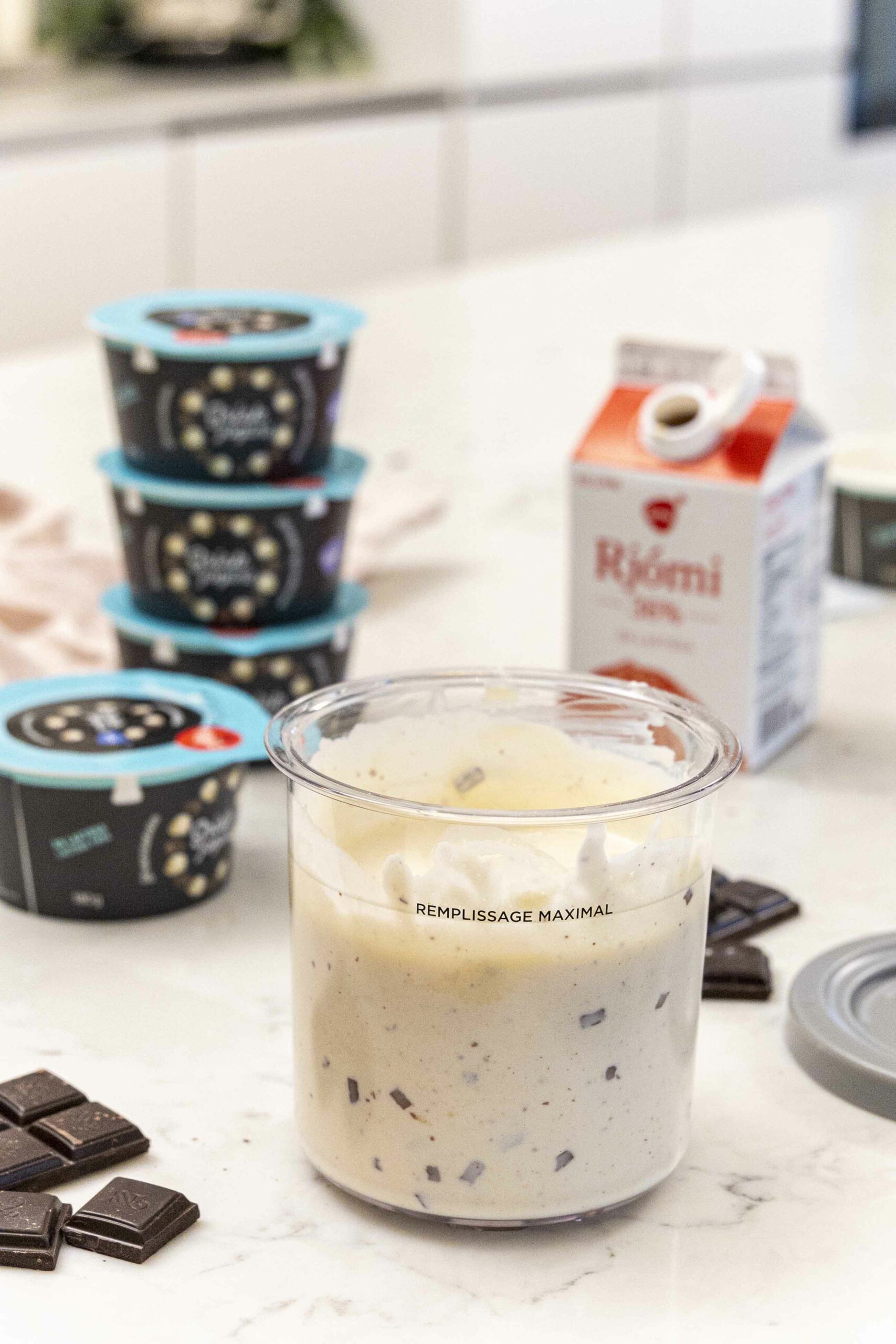 Heimagerður Stacciatella ís í Ninja creami