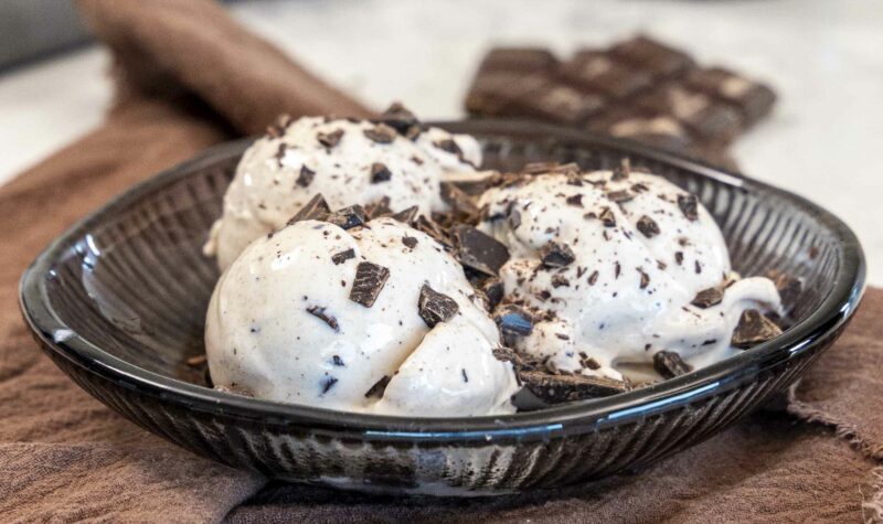 Heimagerður Stacciatella ís í Ninja creami