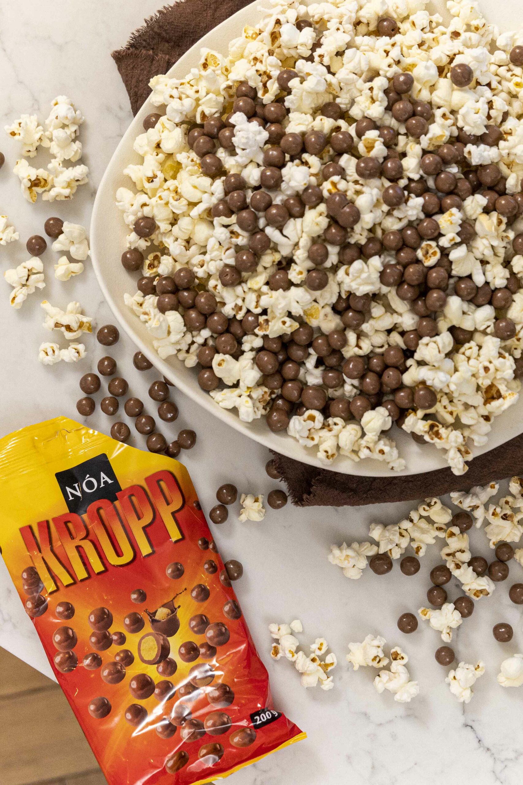 Popp poppað í potti Nóa Kropps popp