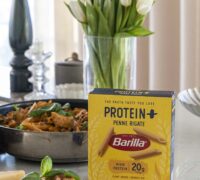 Hollt og próteinríkt kjúklingapasta í pestó