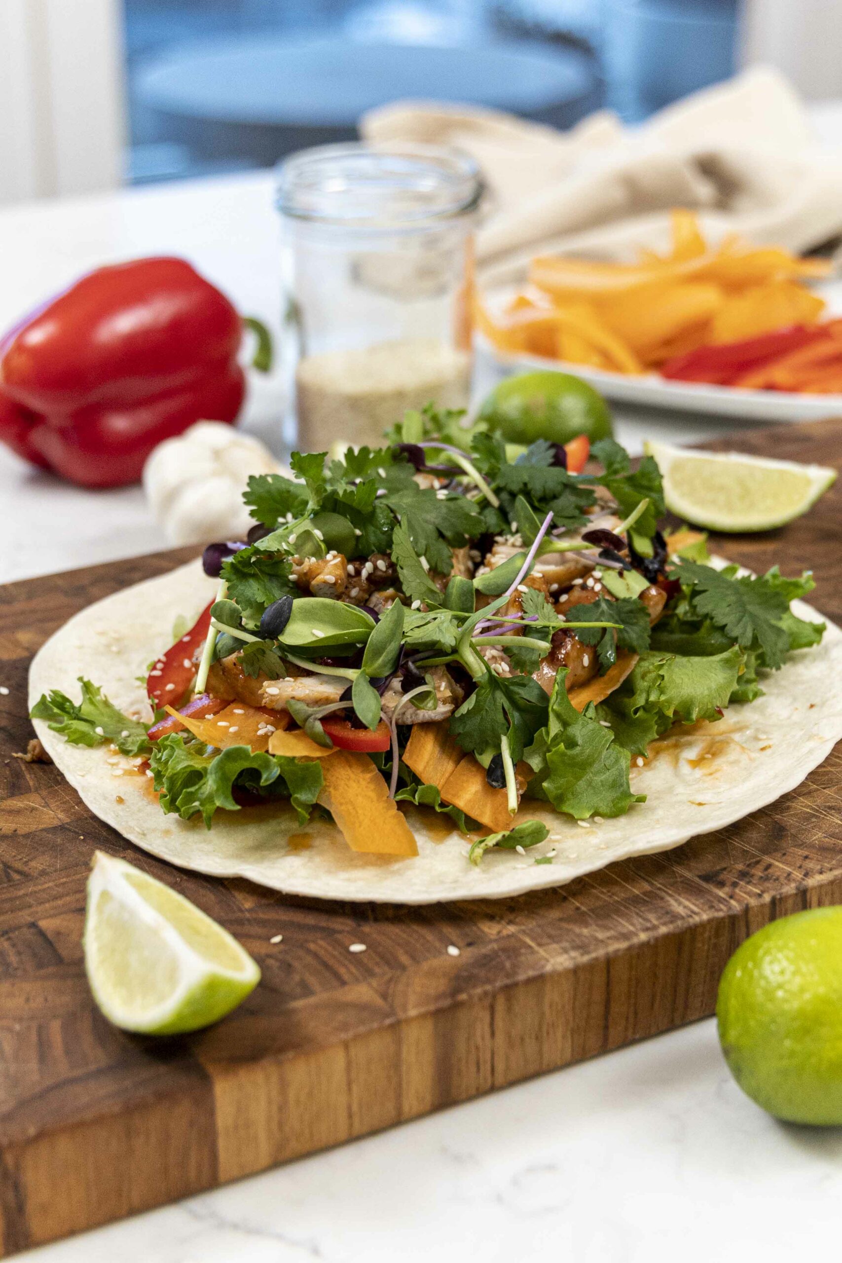 sweet chillí kjúklingavefjur