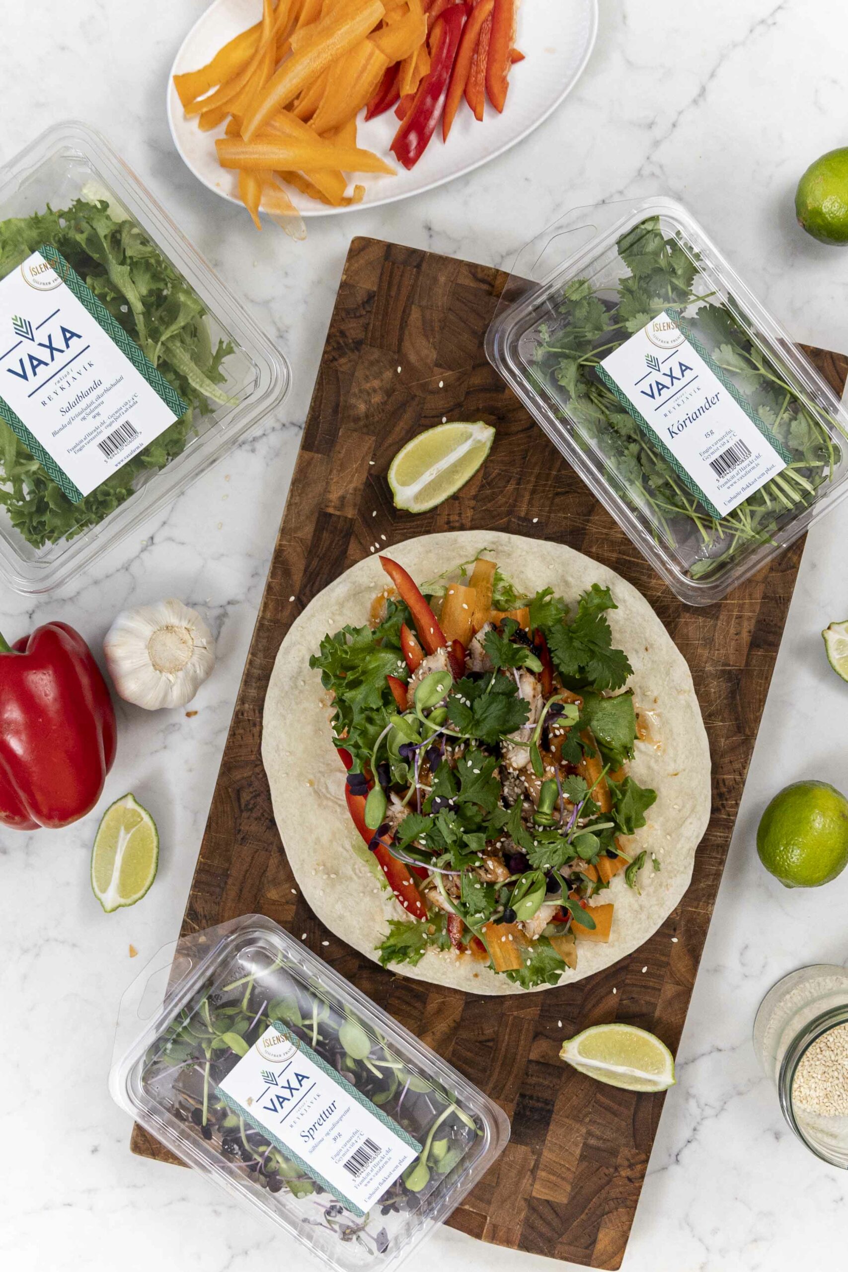 sweet chillí kjúklingavefjur