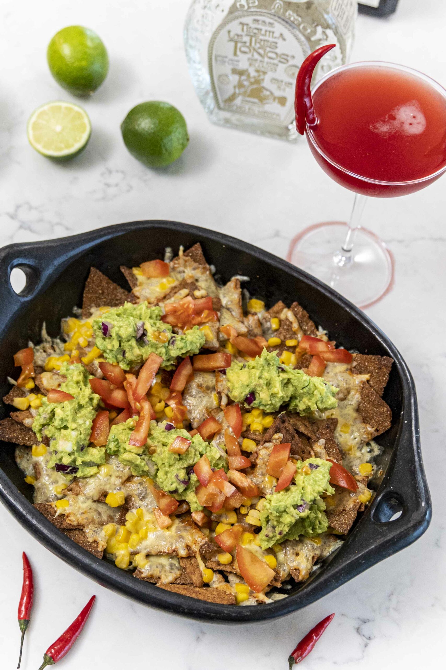 Spicy margaríta og super nachos