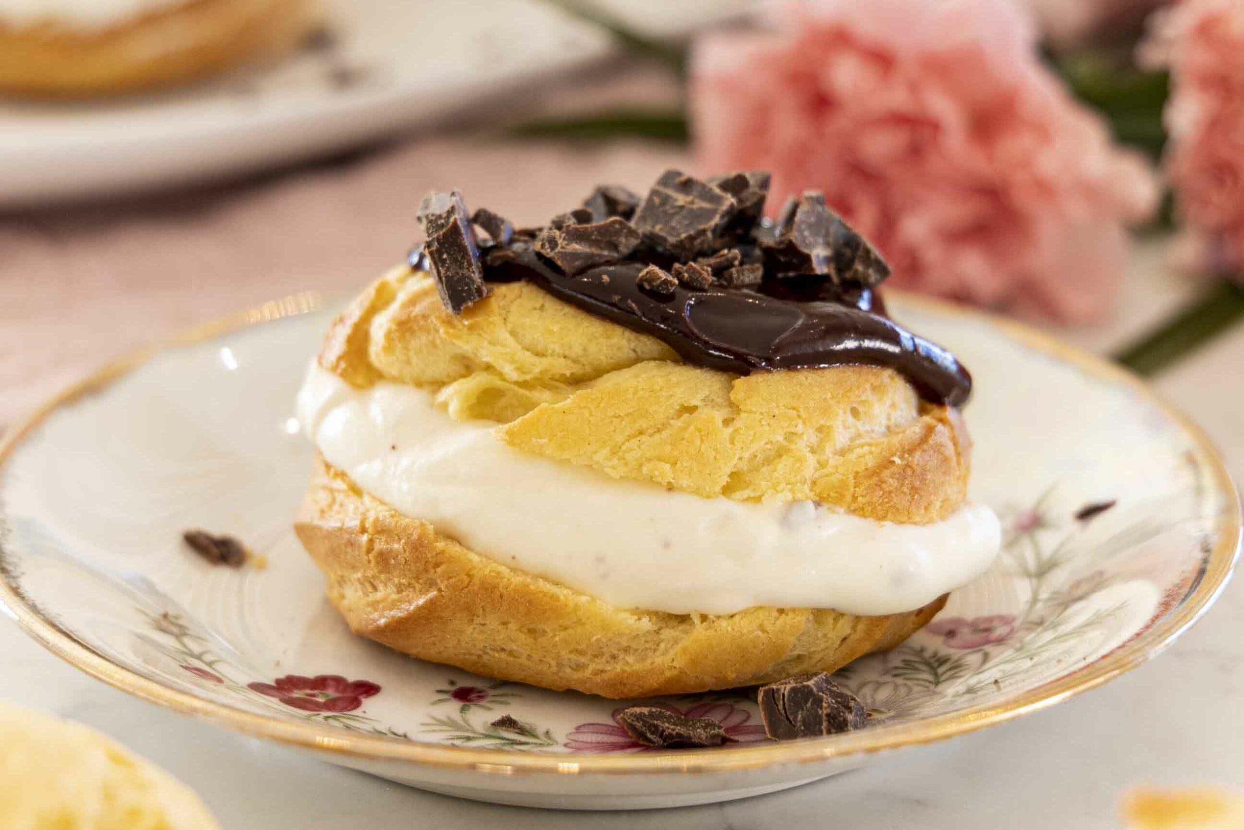 Stracciatella vatnsdeigsbollur