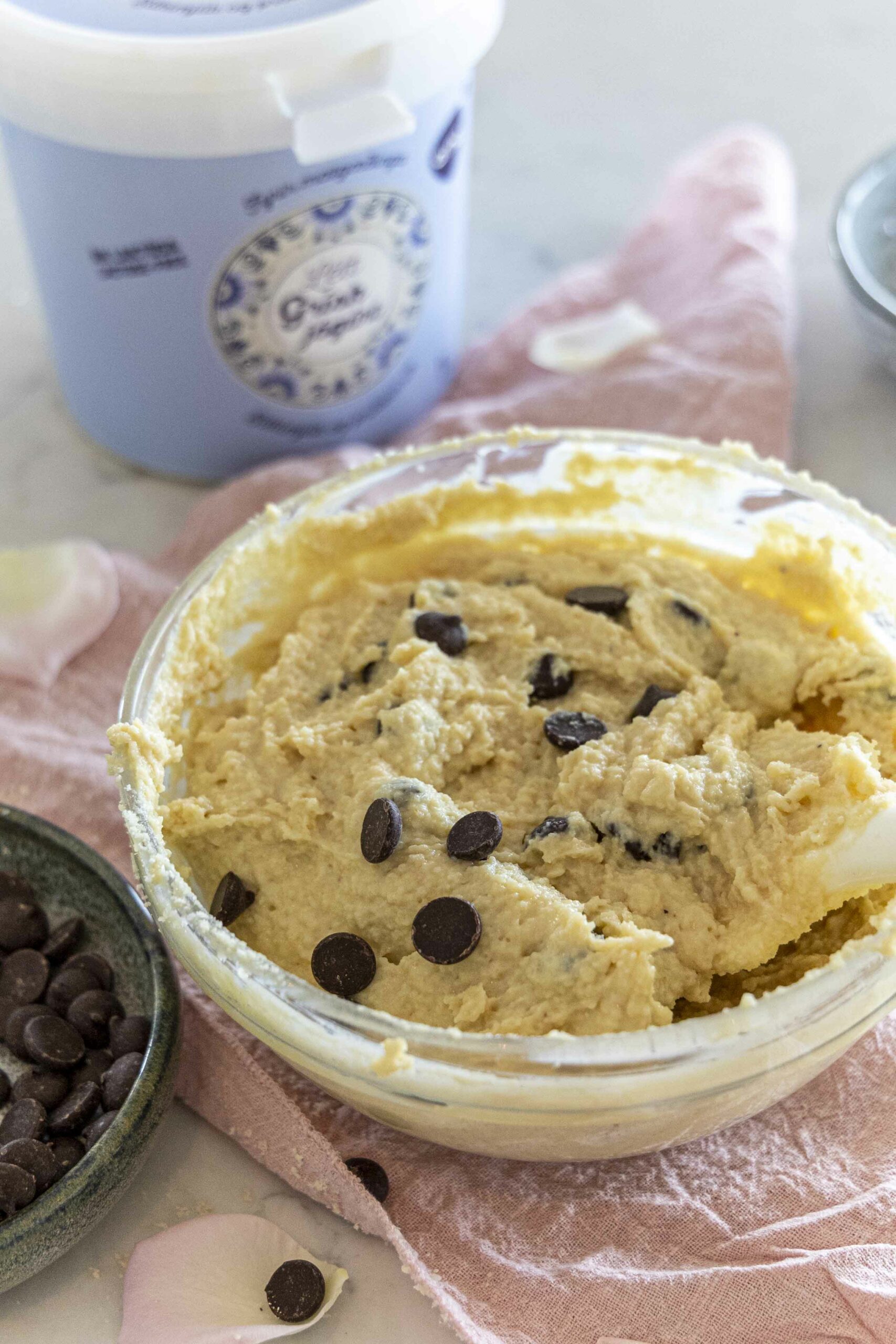 Próteinríkt Grískt jógúrt kökudeig