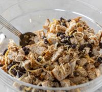 Extra djúsí Enchiladas í hvítri sósu