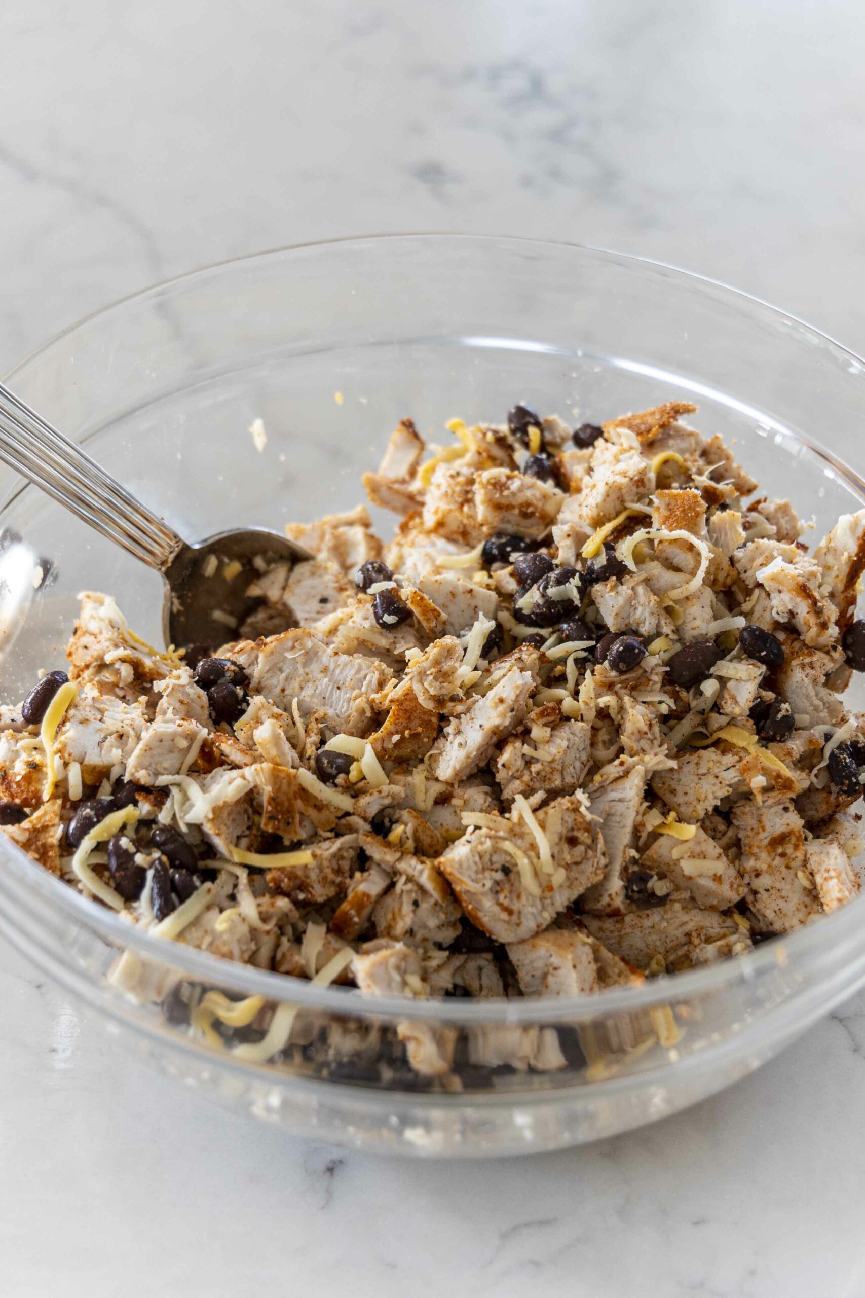 Extra djúsí Enchiladas í hvítri sósu