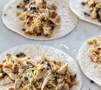 Extra djúsí Enchiladas í hvítri sósu