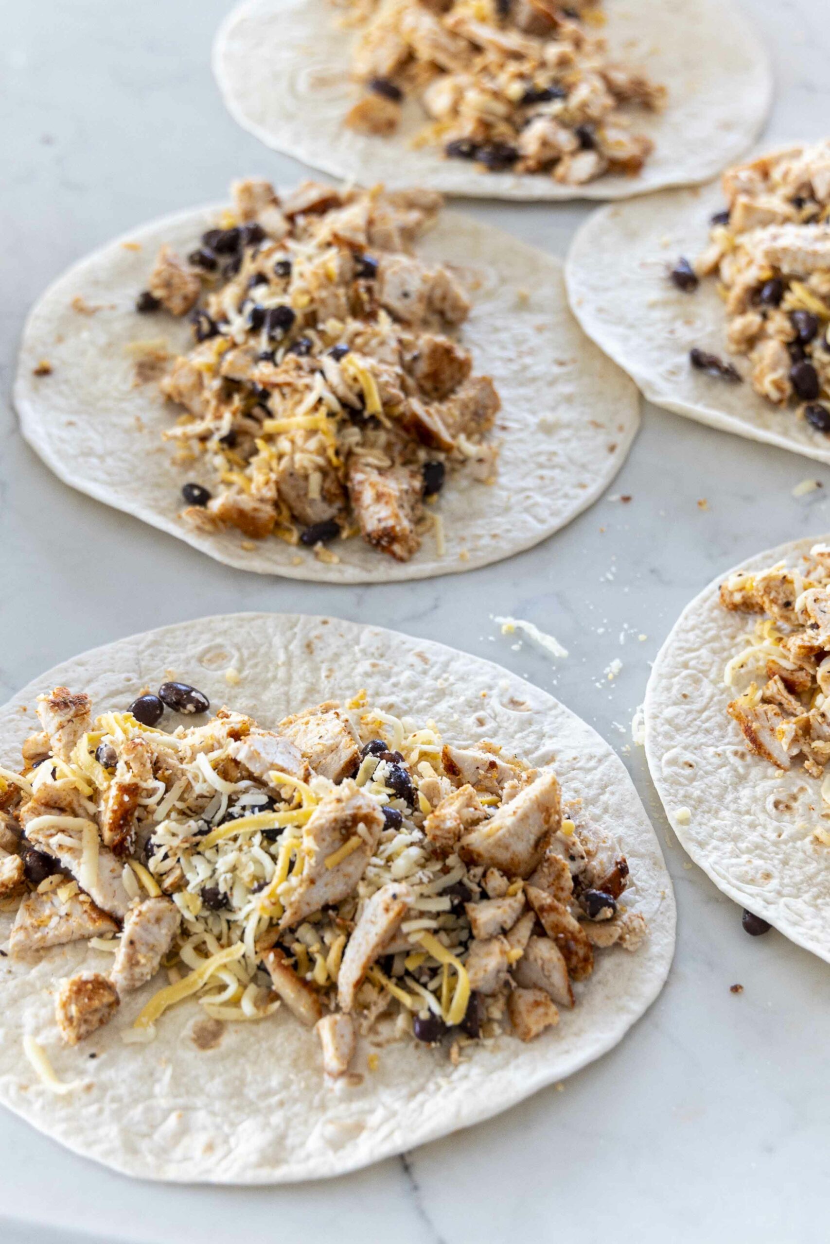 Extra djúsí Enchiladas í hvítri sósu