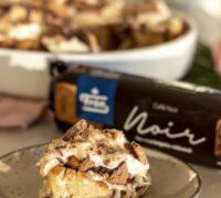 Súkkulaðisnúðar með krönsí kextoppi