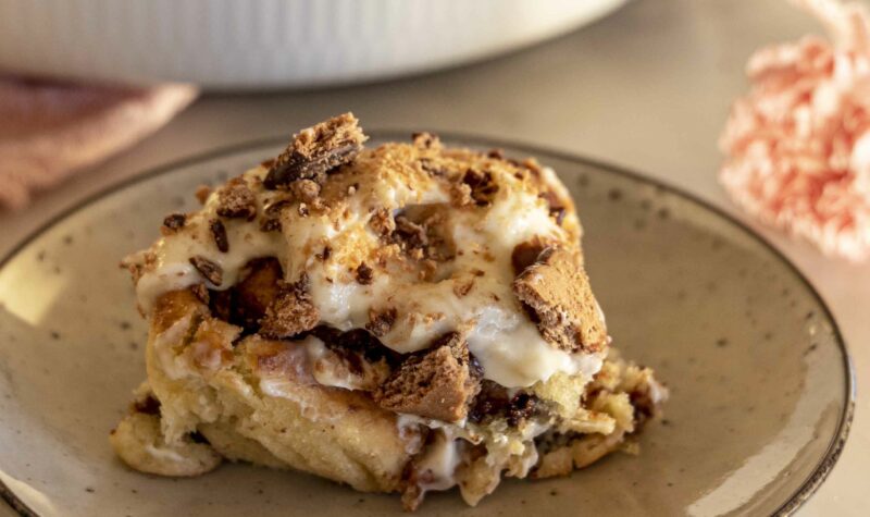 Súkkulaðisnúðar með krönsí kextoppi