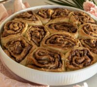 Súkkulaðisnúðar með krönsí kextoppi